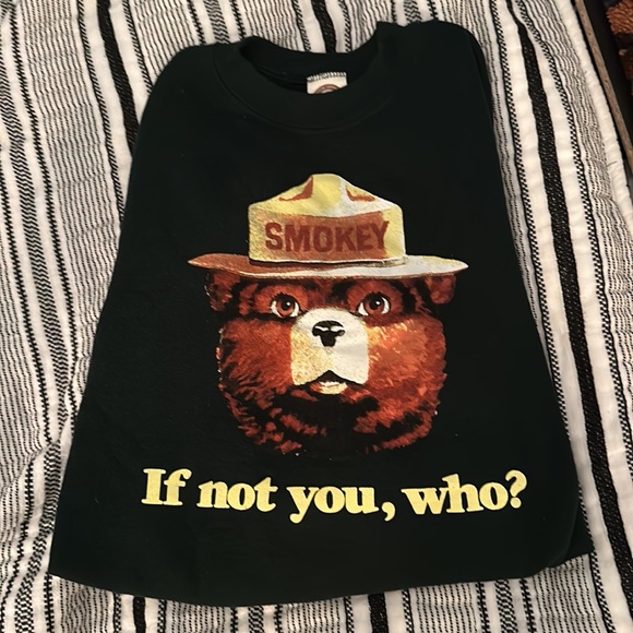Vintage Smokey Bear Crewneck Sweatshirt - Picture 2 of 6